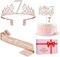 7th Birthday Decorations for Girl with 7th Birthday Sash and Tiara, Numeral 7 Candle and Cake Topper, 7th Birhtday Girls Rose Gold Party Favor Supplies